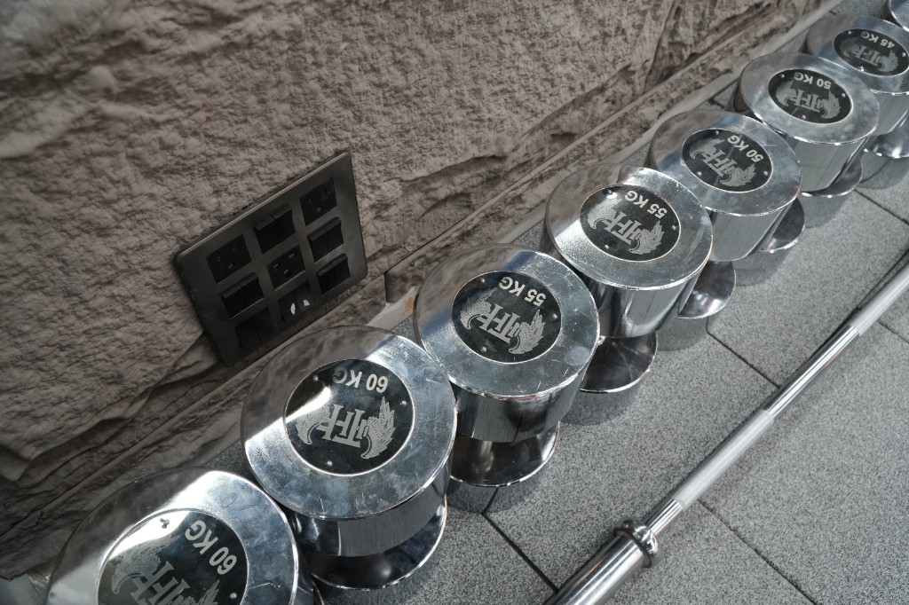 THF heavy dumbbells, 45–60 kg